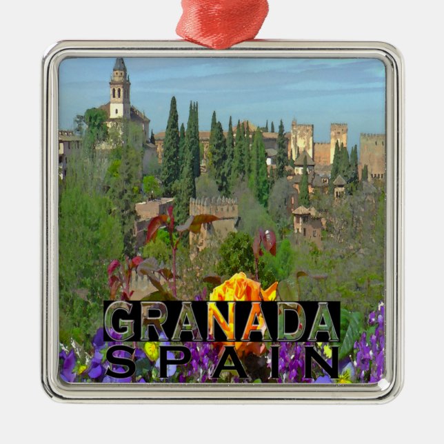 Granada Metal Tree Decoration (Front)