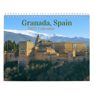 Granada, Spain 2027 Calendar