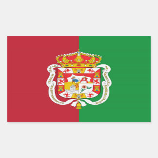 Granada (Spain) City Flag Rectangular Sticker