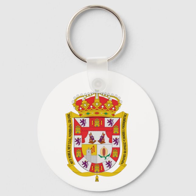 Granada (Spain) Coat of Arms Key Ring (Front)