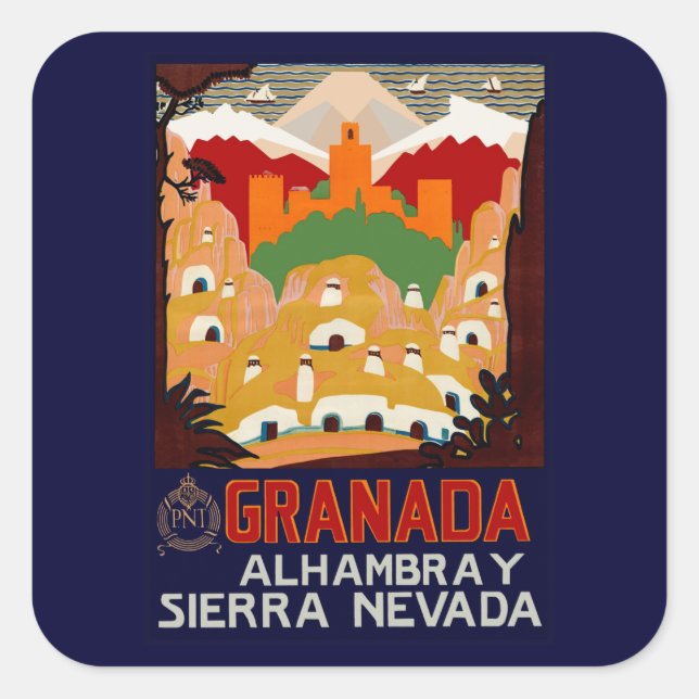 Granada Spain Square Sticker (Front)