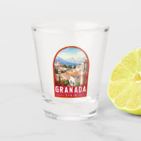 Granada Spain Travel Art Vintage