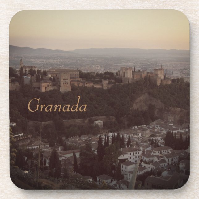 Granada,Spain View Photo plastic coasters (Front)