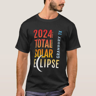 Granbury Texas TX Total Solar Eclipse 2024 5 T-Shirt