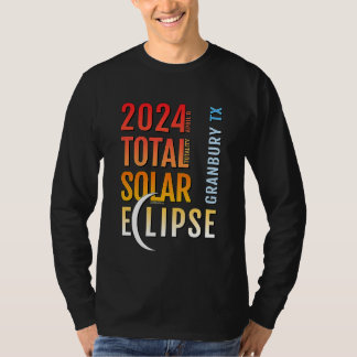 Granbury Texas TX Total Solar Eclipse 2024 5 T-Shirt