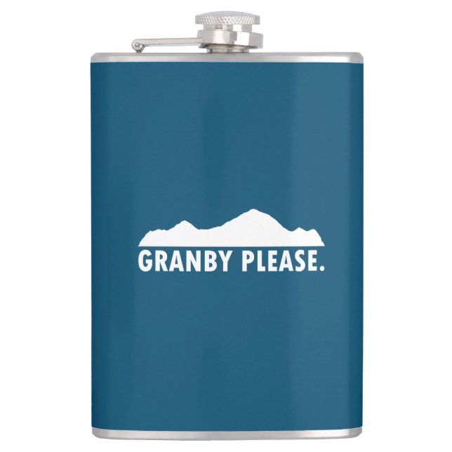 Granby Colorado Please Hip Flask (Front)