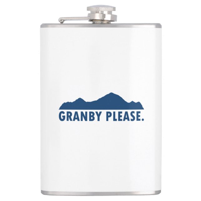 Granby Colorado Please Hip Flask (Front)