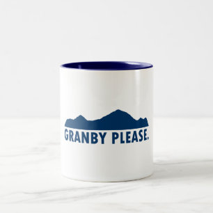 Granby Colorado Please Two-Tone Coffee Mug