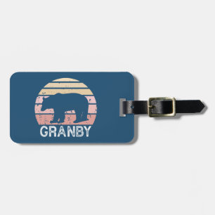 Granby Colorado Retro Bear Luggage Tag