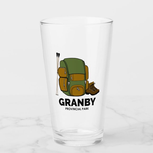 Granby Provincial Park Backpack Glass (Front)