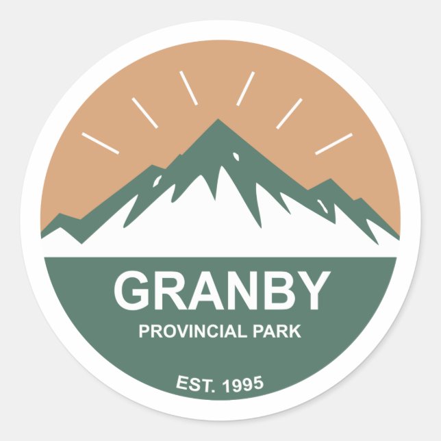 Granby Provincial Park Classic Round Sticker (Front)