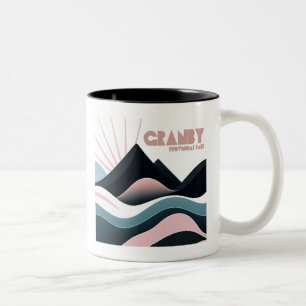 Granby Provincial Park Coloured Hills Two-Tone Coffee Mug