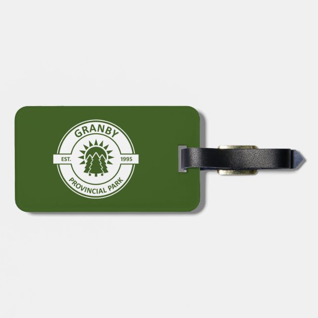 Granby Provincial Park Luggage Tag (Back Horizontal)