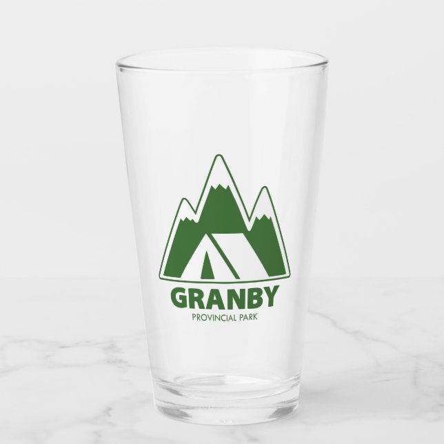 Granby Provincial Park Mountains Camping Glass (Front)