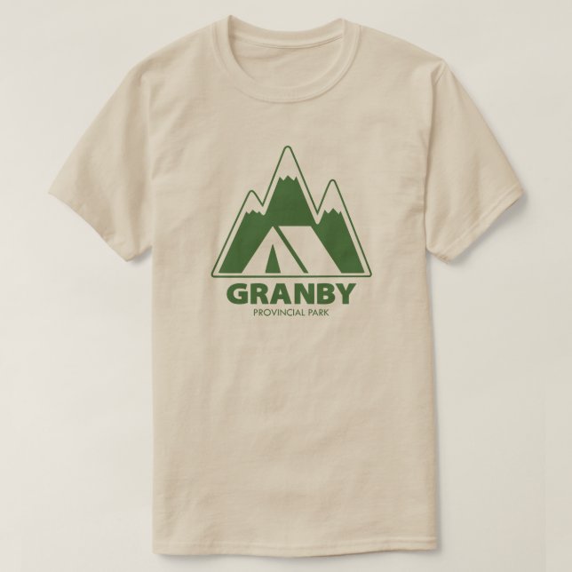 Granby Provincial Park Mountains Camping T-Shirt (Design Front)