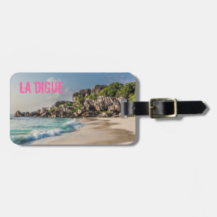 Grand Anse Seychelles La Digue Beach gift Luggage Tag