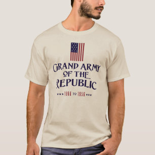 Grand Army of the Republic - w/Flag T-Shirt