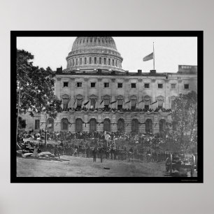 Grand Army Review by the US Capitol 1865 Poster
