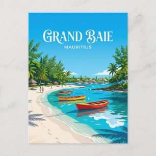 Grand Baie Public Beach Mauritius Postcard