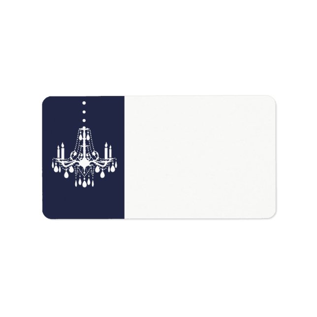 Grand Ballroom Address Label in blue (Front)