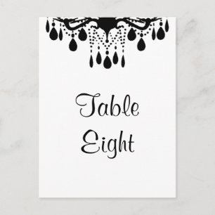 Grand Ballroom Table Number (white) Postcard