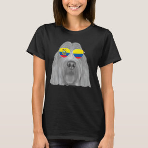 Grand Basset Griffon Vendeen Dog Ecuador Flag Sung T-Shirt