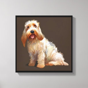 Grand Basset Griffon Vendeen - Dog Portrait Canvas Print