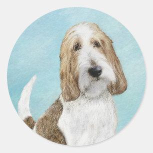 Grand Basset Griffon Vendeen - Original Dog Art Classic Round Sticker