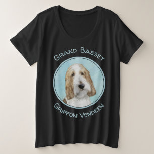 Grand Basset Griffon Vendeen - Original Dog Art Plus Size T-Shirt