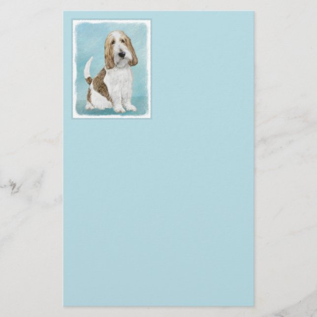 Grand Basset Griffon Vendeen - Original Dog Art Stationery (Front)