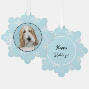 Grand Basset Griffon Vendeen - Original Dog Art Tree Decoration Card
