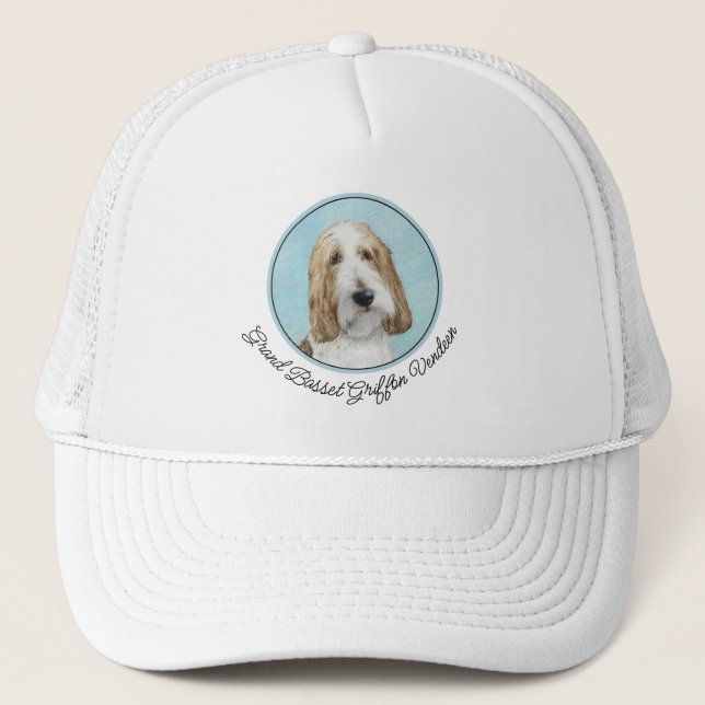 Grand Basset Griffon Vendeen - Original Dog Art Trucker Hat (Front)
