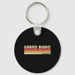 Grand Blanc Mi Michigan Funny City Home Roots Gift Key Ring