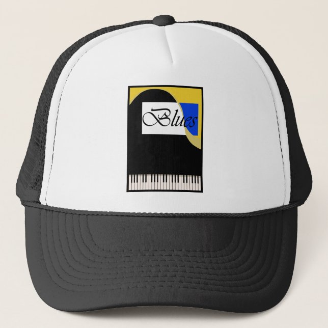 Grand Blues Piano Trucker Hat (Front)