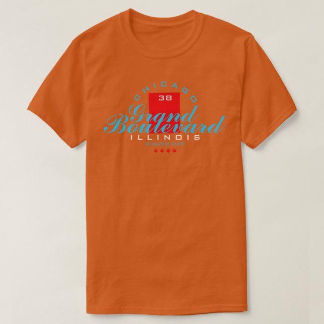 Grand Boulevard Chicago TShirt (Design Front)