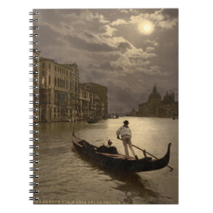 Grand Canal by Moonlight II, Venice, Italy Spiral Notebook