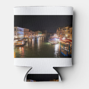 Grand Canal by Night in Venice, Italy Can Cooler