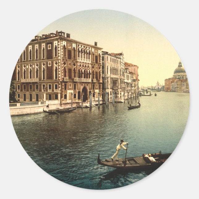 Grand Canal II, Venice, Italy Classic Round Sticker (Front)