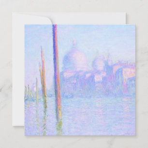 Grand Canal in Venice (by Claude Monet) Card