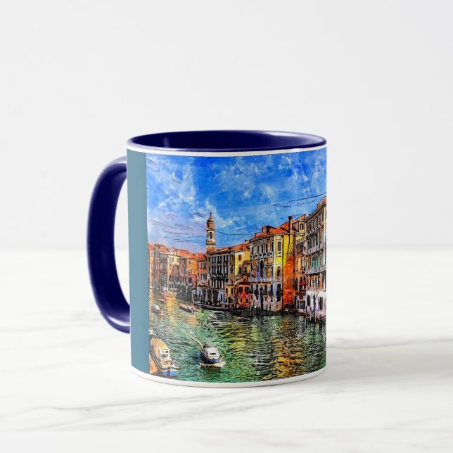 Grand Canal in Venice, Italy. Mug (Front Left)