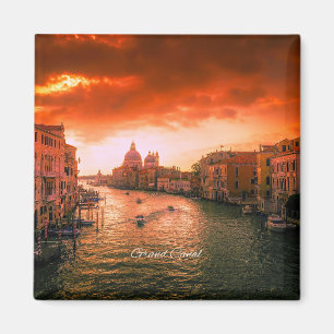 Grand Canal, Italy scenic photograph Magnet