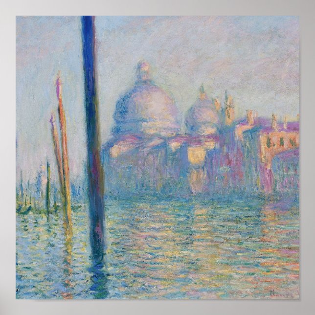 Grand Canal Monet Venice Italy Classic Painting Poster (Front)