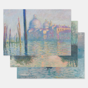Grand Canal Monet Venice Italy Classic Painting Wrapping Paper Sheet