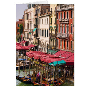 Grand Canal of Venice Italy with gondola boats