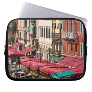 Grand Canal of Venice Italy with gondola boats Laptop Sleeve