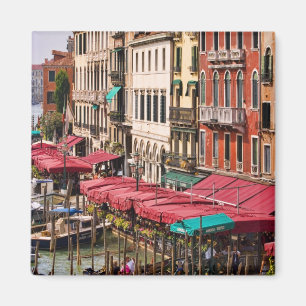 Grand Canal of Venice Italy with gondola boats Magnet