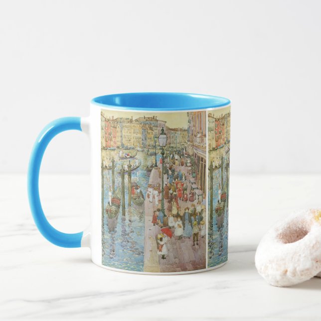 Grand Canal, Venice by Maurice Prendergast Mug (With Donut)