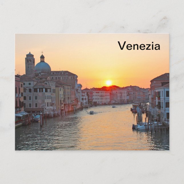 Grand canal Venice - sunrise Postcard (Front)