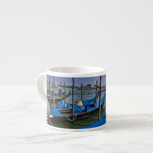 Grand Canal water with gondalo boats lined up Espresso Cup
