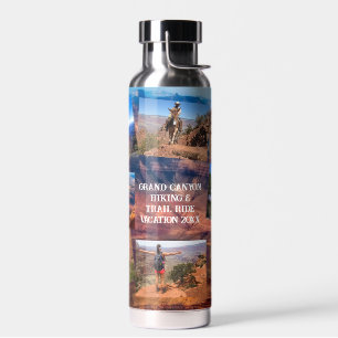Grand Canyon Adventure 9 Photos Personalise Text Water Bottle